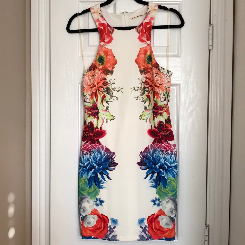 White Foral Dress